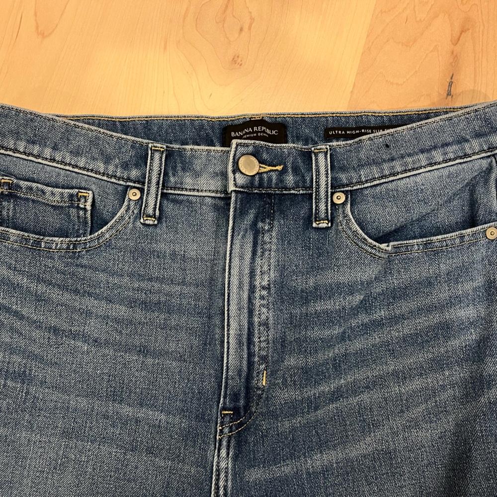 Banana Republic ultra high rise slim fit jeans denim size 31